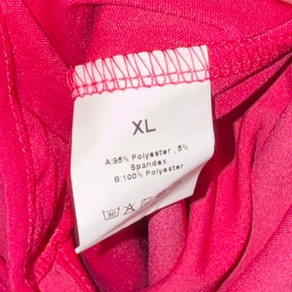 XL NEW WOT Womens Sexy One Piece Jumpsuit Round Neck Chiffon Overlay Loose Jump - Picture 4 of 4